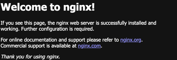 Nginx Welcome