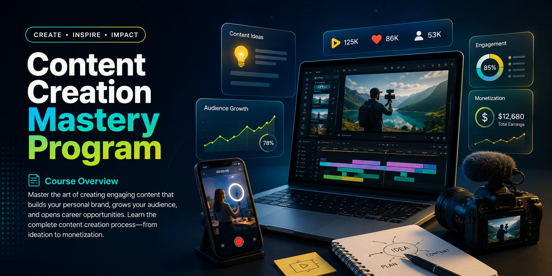 Content Creation Mastery Program course cover