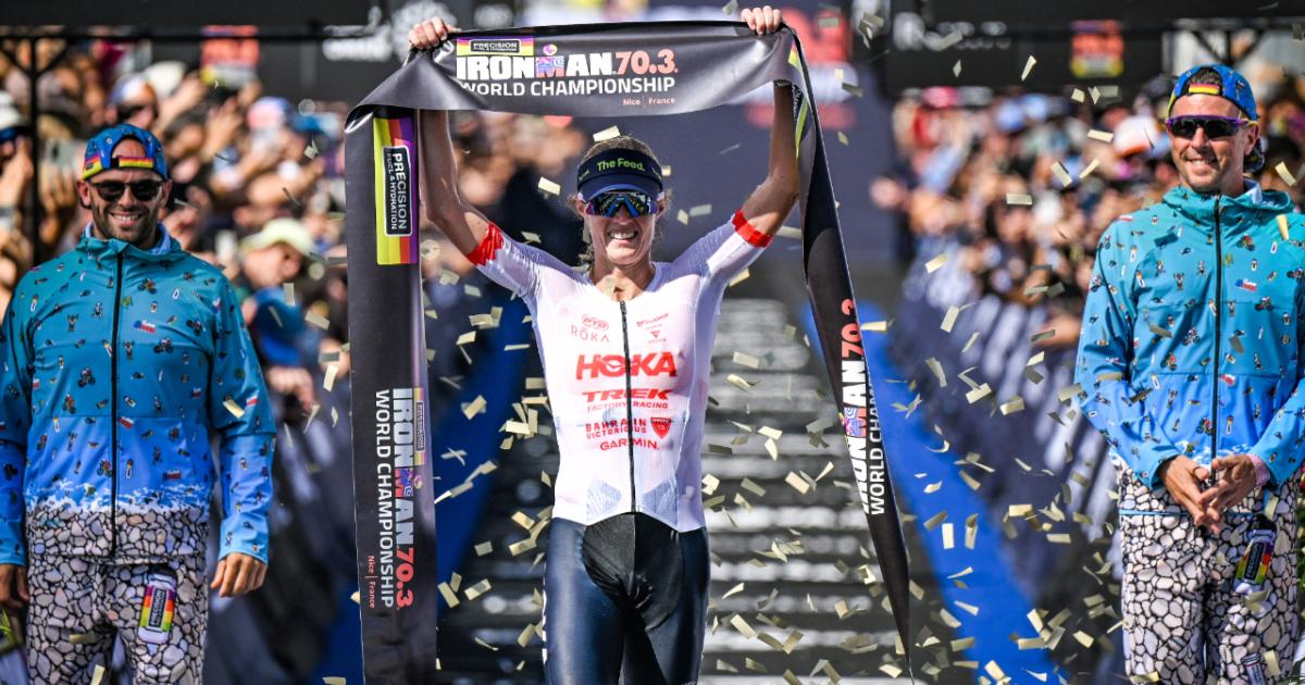 Taylor Knibb, tetracampeona del Mundial IRONMAN 70.3 en Niza