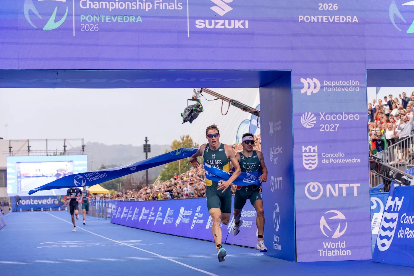 Vasco Vilaça, campeón del mundo de triatlón WTCS en la final de Pontevedra