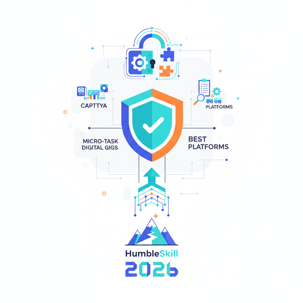 The Best Captcha & Micro-Task Platforms in 2026 — captcha entry jobs online illustration for HumbleSkill