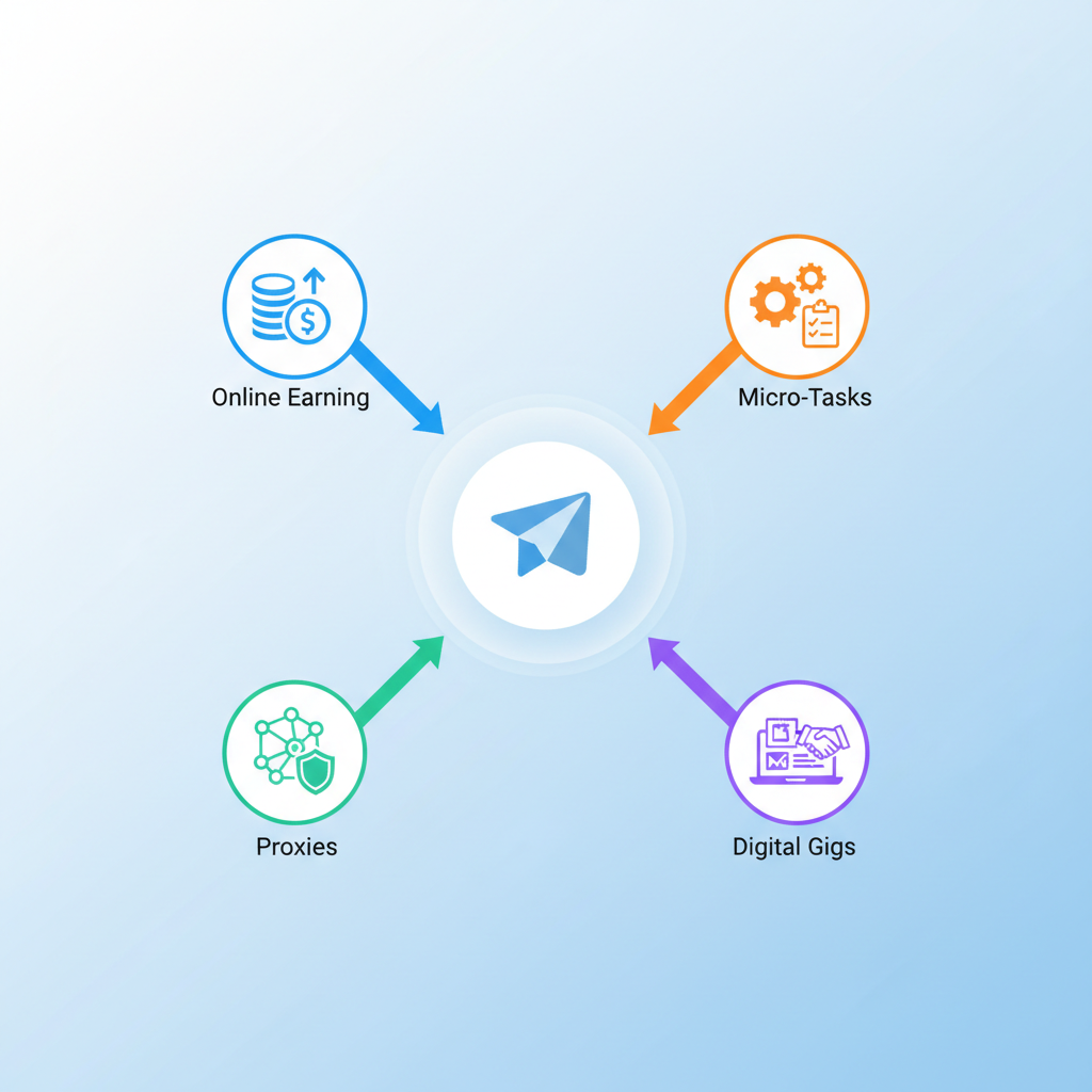 HumbleSkill's Diverse Earning Opportunities — telegram earning bot illustration for HumbleSkill