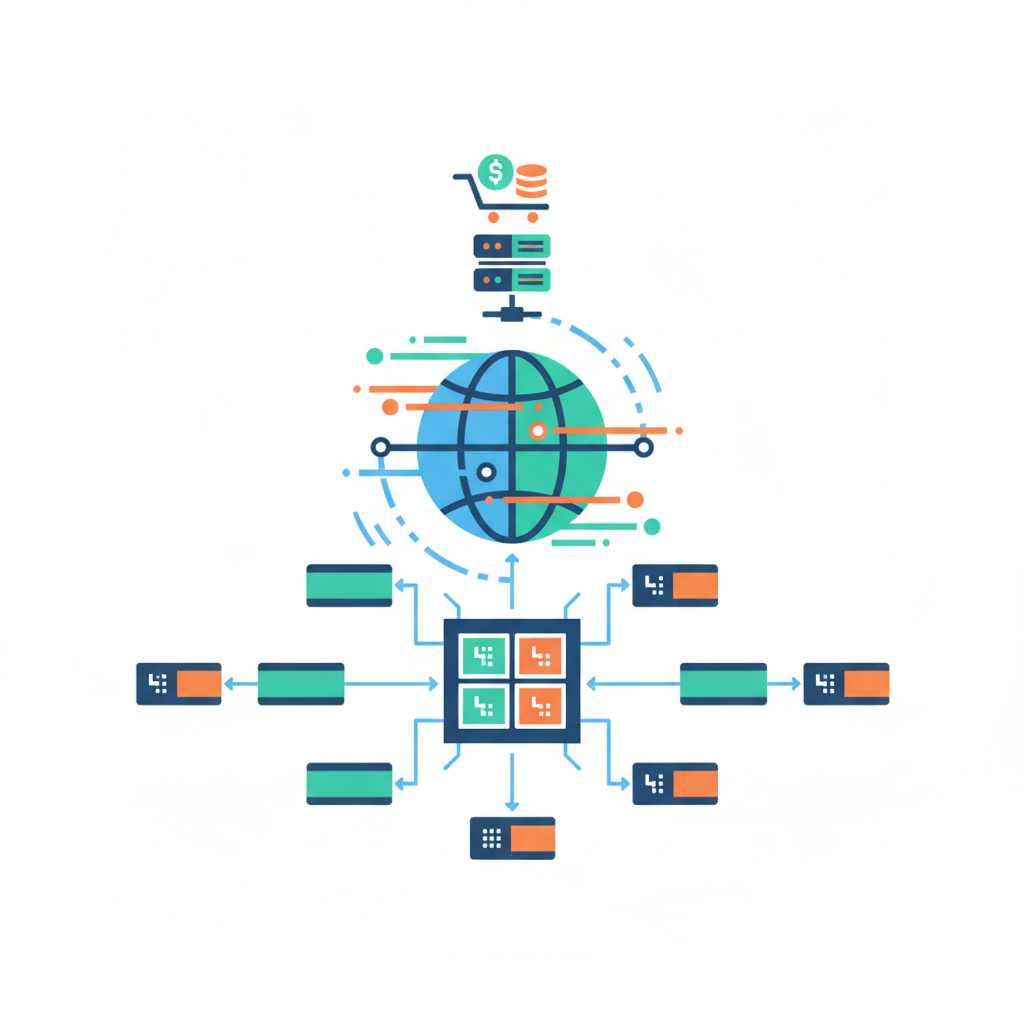Technical Configuration of IPv4 Proxies — buy ipv4 proxy illustration for HumbleSkill