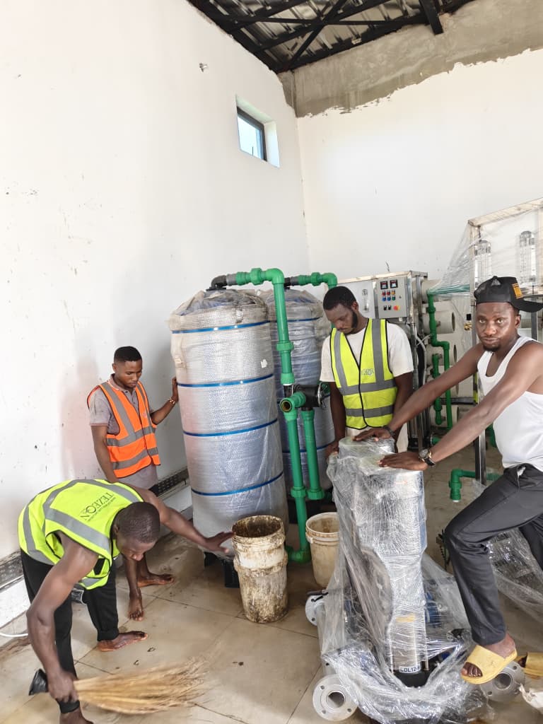 Water engineering site works in progress