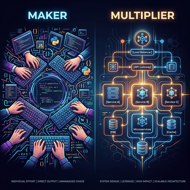 The 10x Engineer Myth: Kenapa 'Lazy' Architect Dibayar Le... — 1 / 4