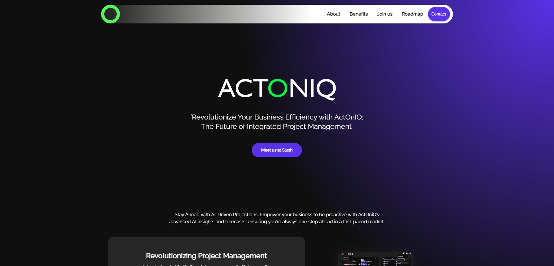 React, aangepast design met Actoniq, met ook een dashboard-systeem