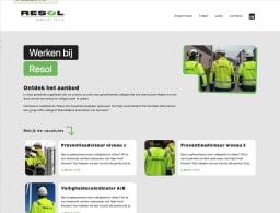 Resol website build by Webbeukers