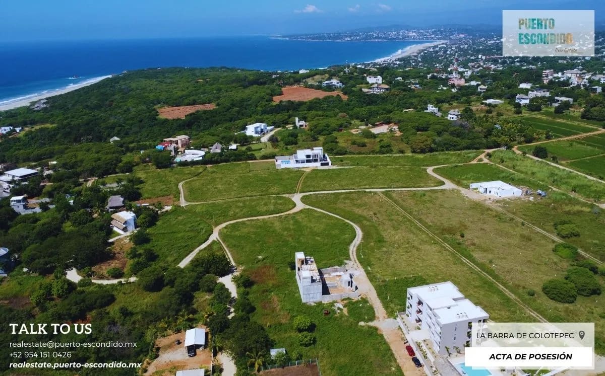 Lote de 400m2 Con Vistas al Mar en La Barra de Colotepec - Miniatura 6