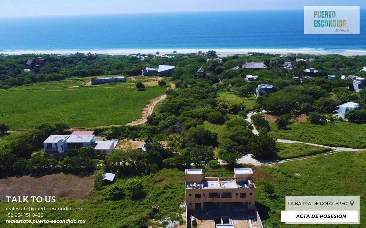 Lote de 400m2 Con Vistas al Mar en La Barra de Colotepec - Miniatura 7