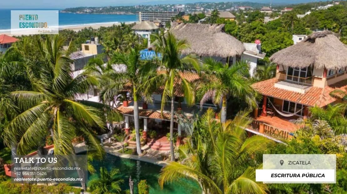 Impresionante casa con vistas al mar en Zicatela - Miniatura 14