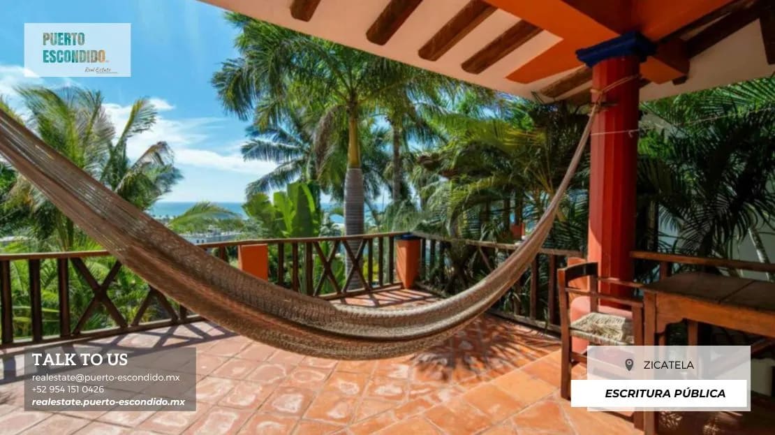 Impresionante casa con vistas al mar en Zicatela - Miniatura 17