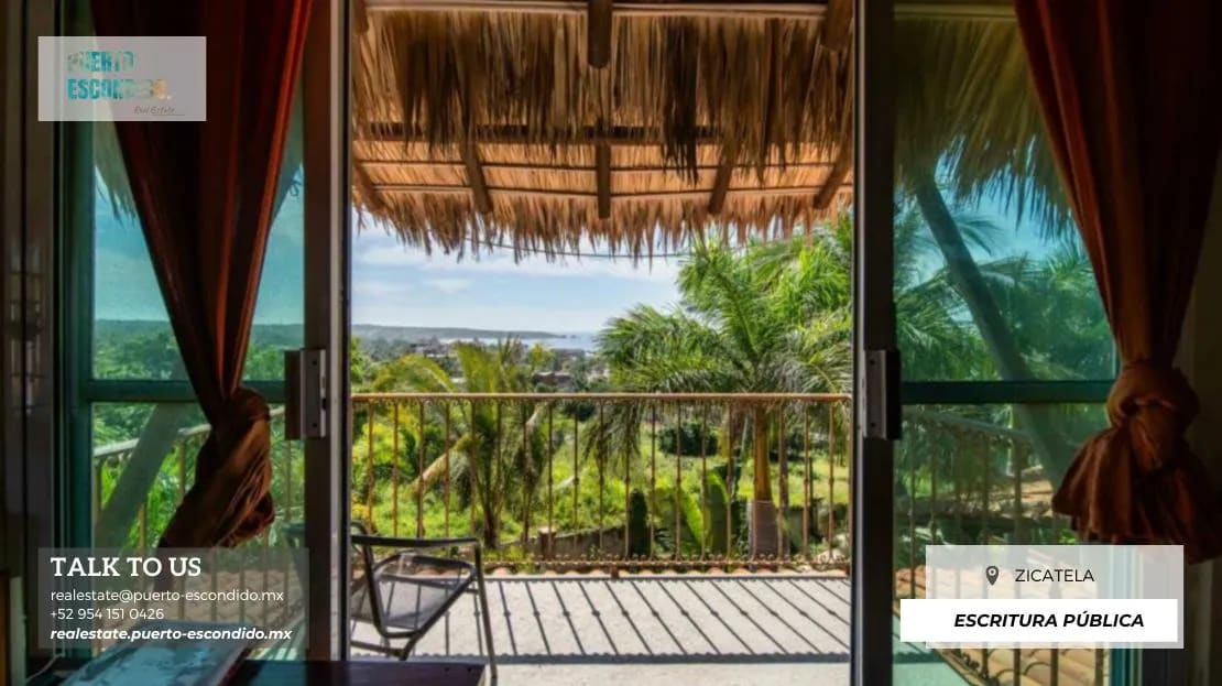 Impresionante casa con vistas al mar en Zicatela - Miniatura 22