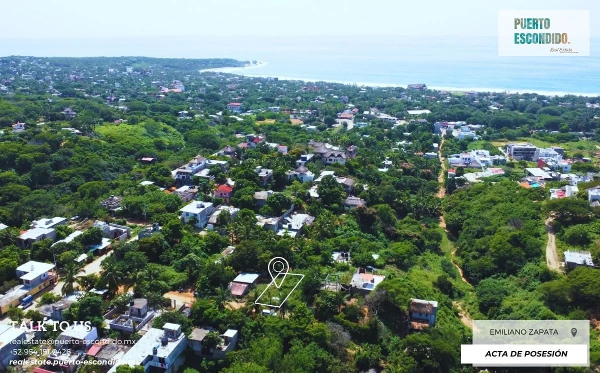 Lote 680m2 con vista al mar a la venta en Emiliano Zapata - Miniatura 7