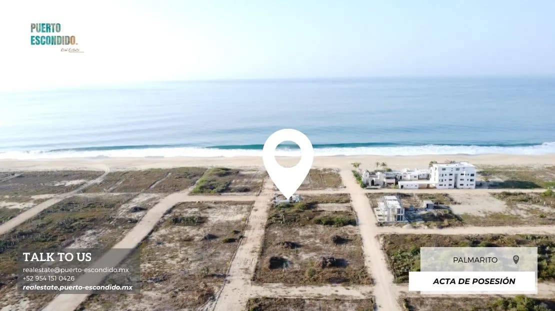 (SOLD) Second Row Beach Parcel in Palmarito