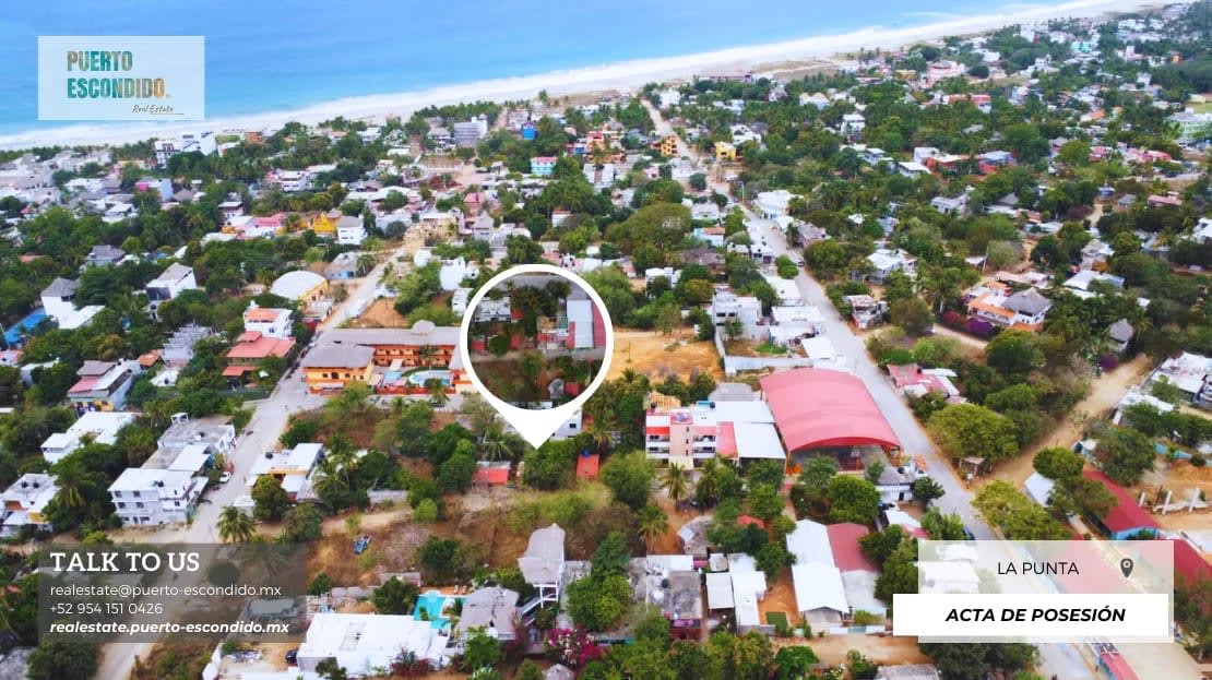 Ubicación Privilegiada, Lotes en La Punta de Zicatela