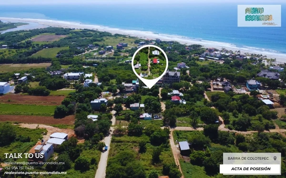 Amazing 400m2 ocean view lot in La Barra de Colotepec – Sold