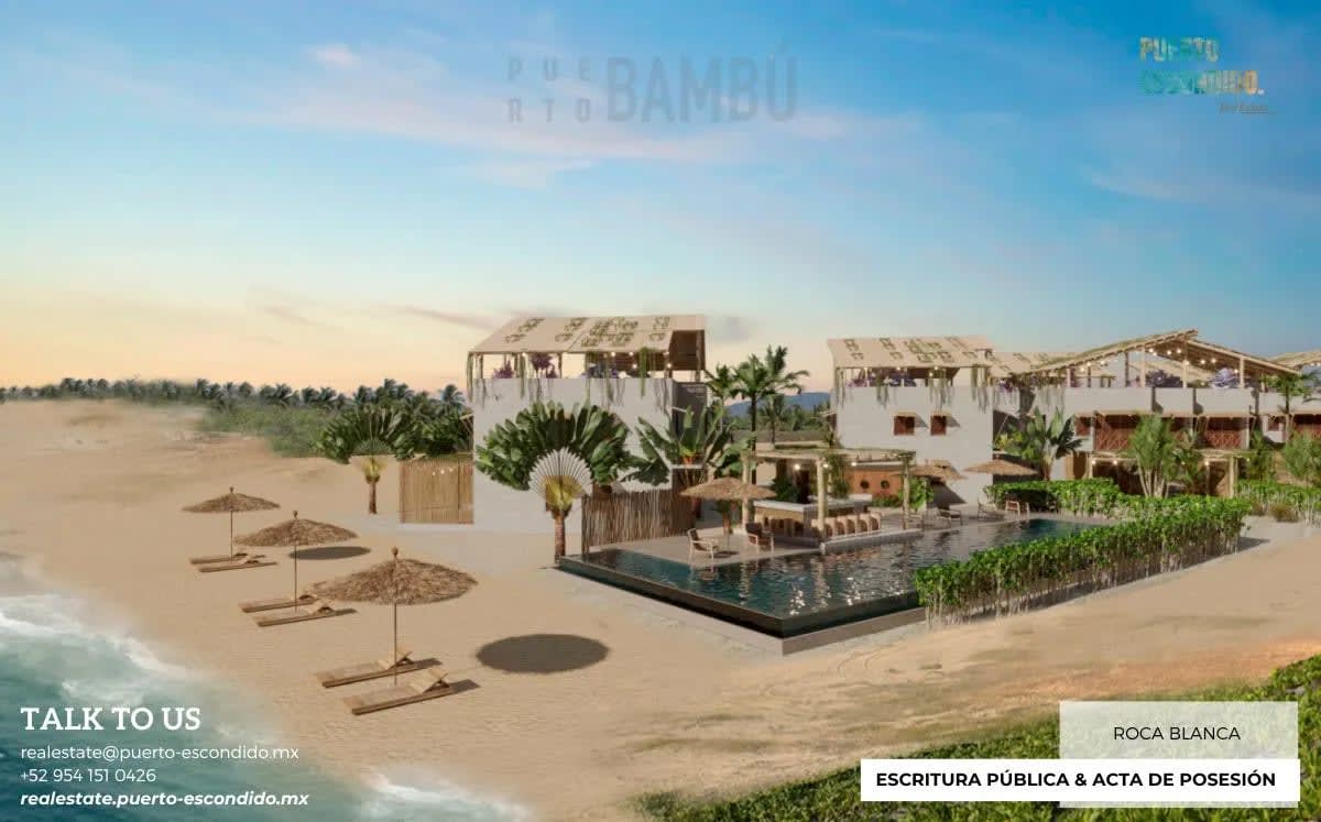 Beachfront villas: Exclusive Pre-Sale Project in Roca Blanca, Puerto Escondido