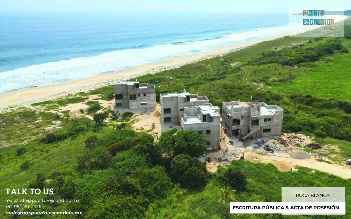 Villa Pie de playa en Preventa en Roca Blanca, Puerto Escondido - Miniatura 6