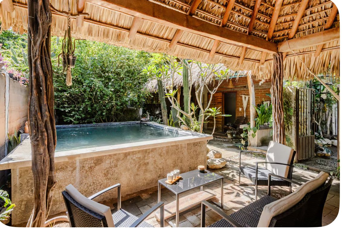 Casa con Alberca y Bungalow en playa delfines - Miniatura 6