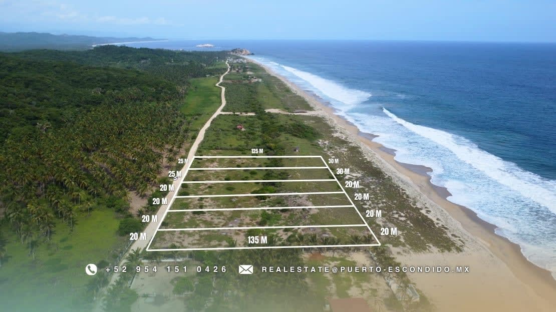 Lote de una hectárea frente a la playa en El Venado, Roca Blanca