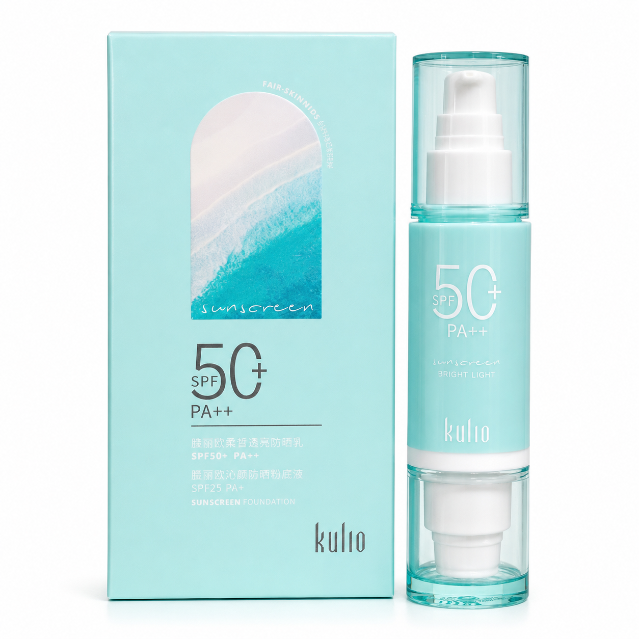 Kullo Sunscreen Foundation SPF 50+ PA++ – Lightweight Hydrating Sunscreen Base (30g)