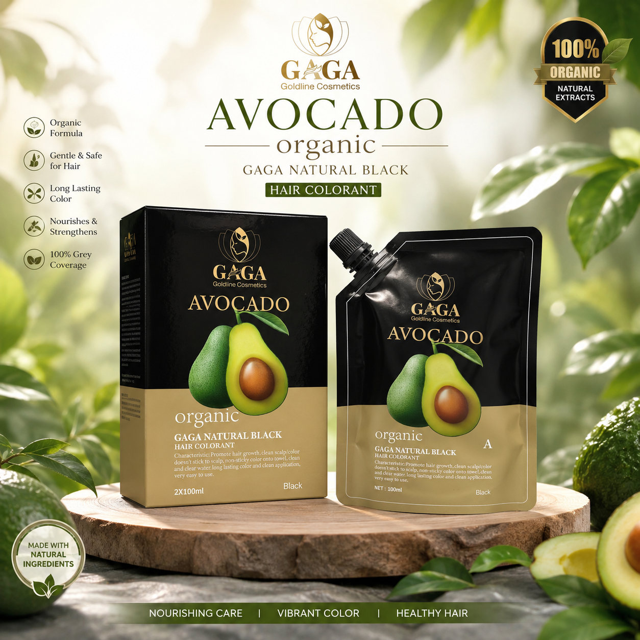 GAGA AVOCADO ORGANIC HAIR COLORANT