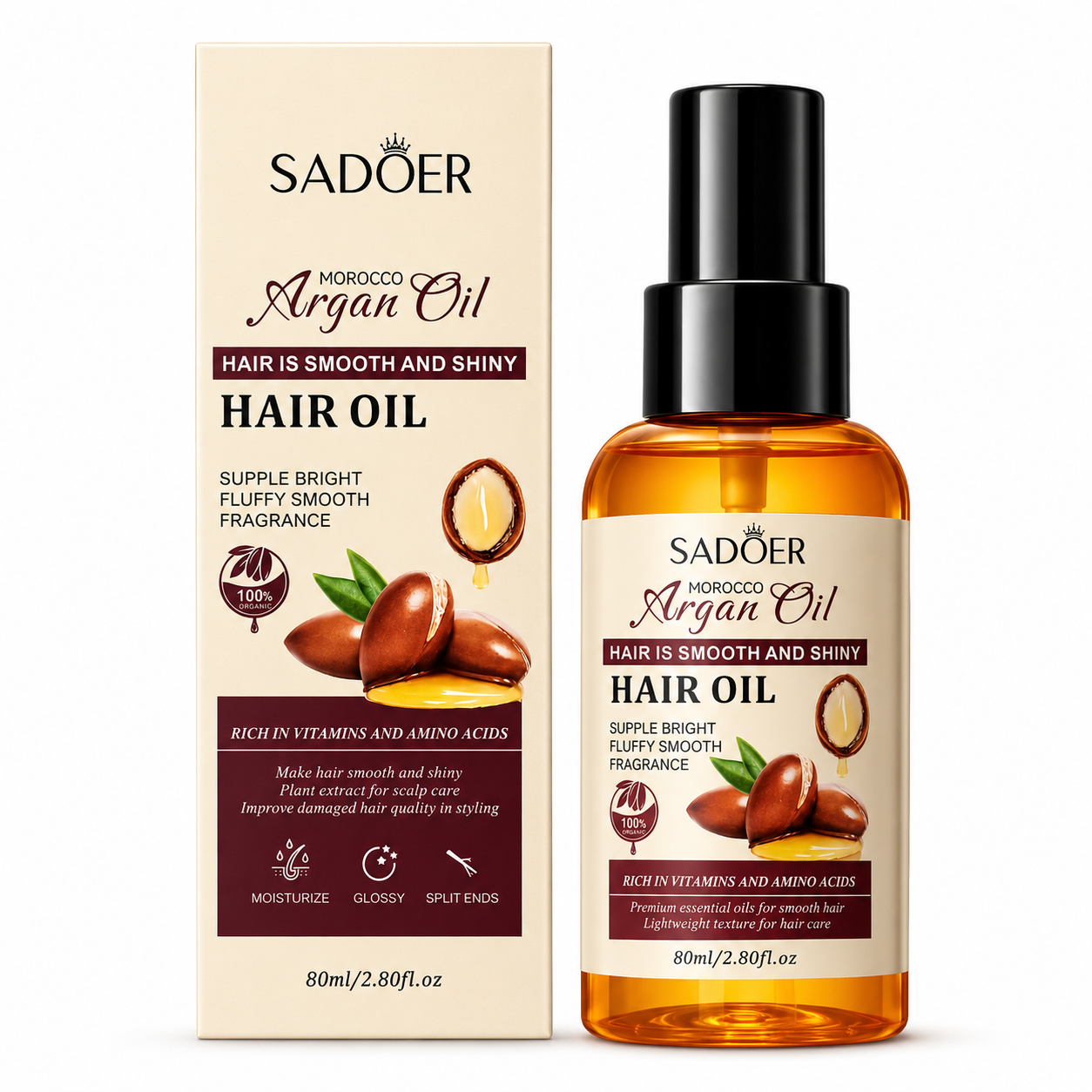 SADOER MOROCCO ARGAN HAIR OIL