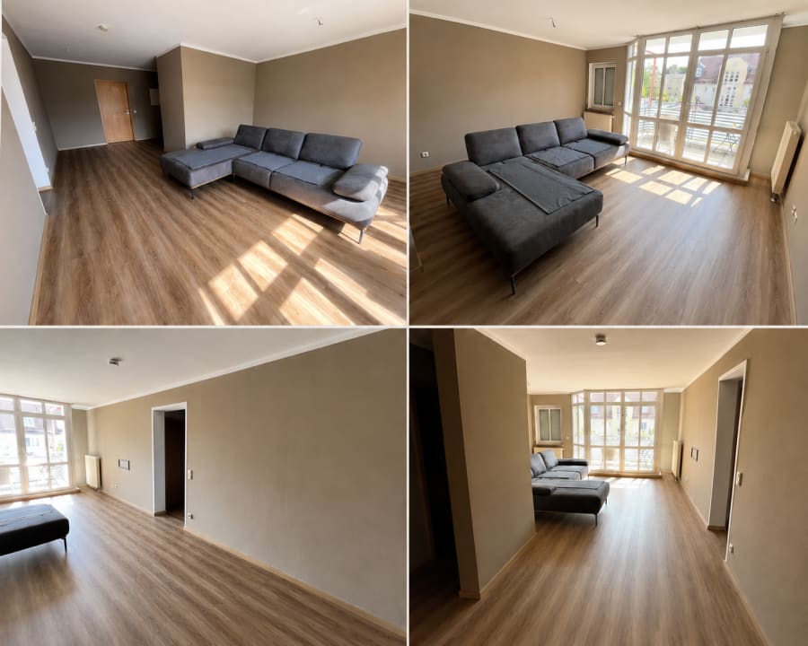 Wohnungsrenovierung Würzburg – Wohnzimmer nachher