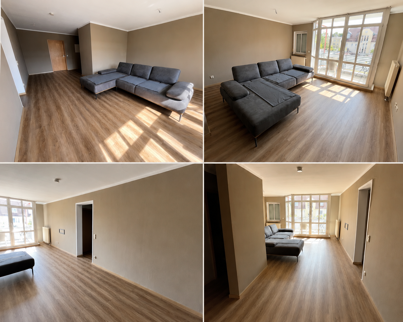 Wohnungsrenovierung Würzburg – Wohnzimmer nachher