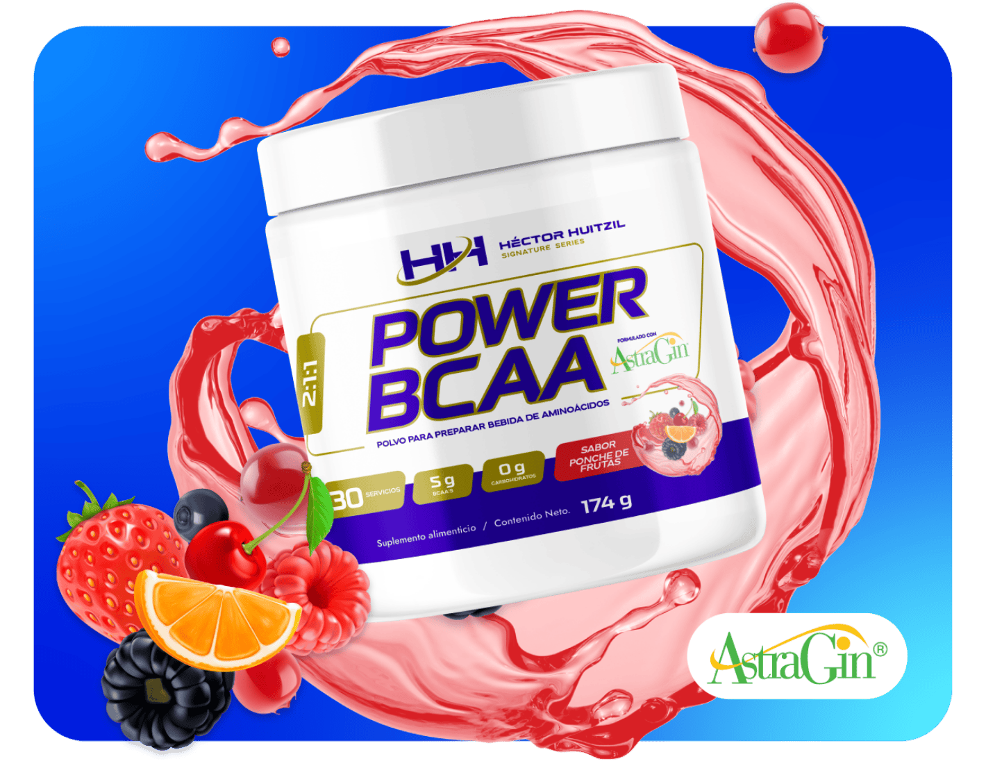 Power BCAA Ponche de Frutas