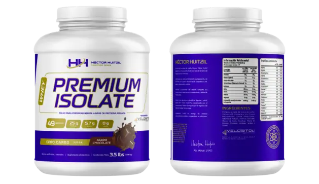 Envase de proteína Premium Isolate 3.5lb