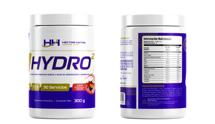 Envase HYDRO2 aminoácidos creatina recuperación 300g