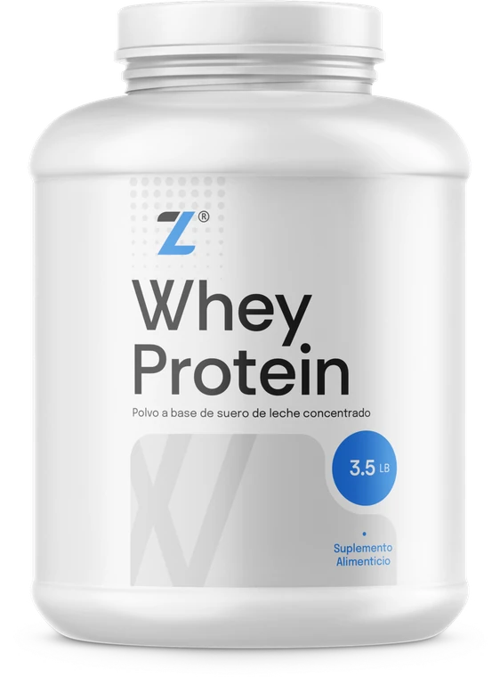 Bote de Whey Protein, polvo de suero de leche concentrado