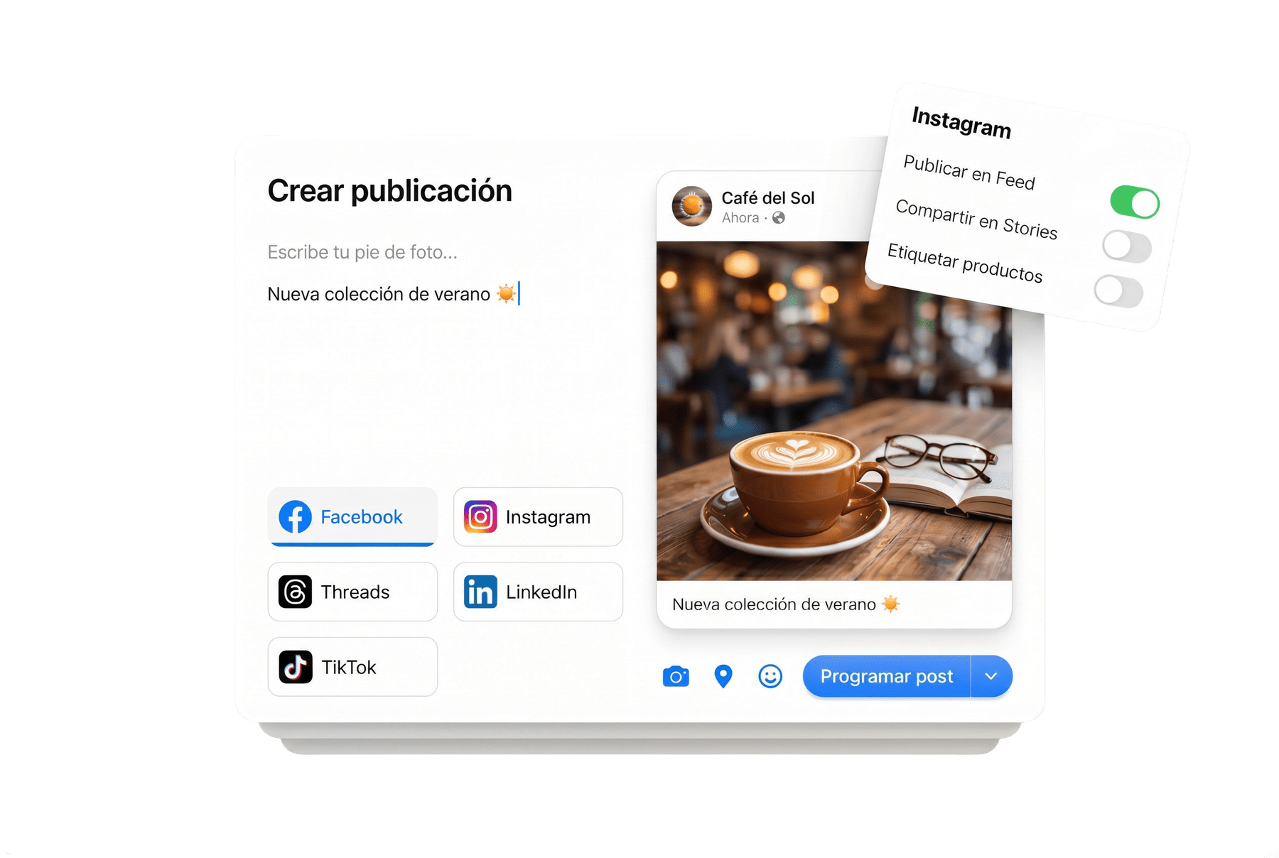 Instagram preview in the approval portal