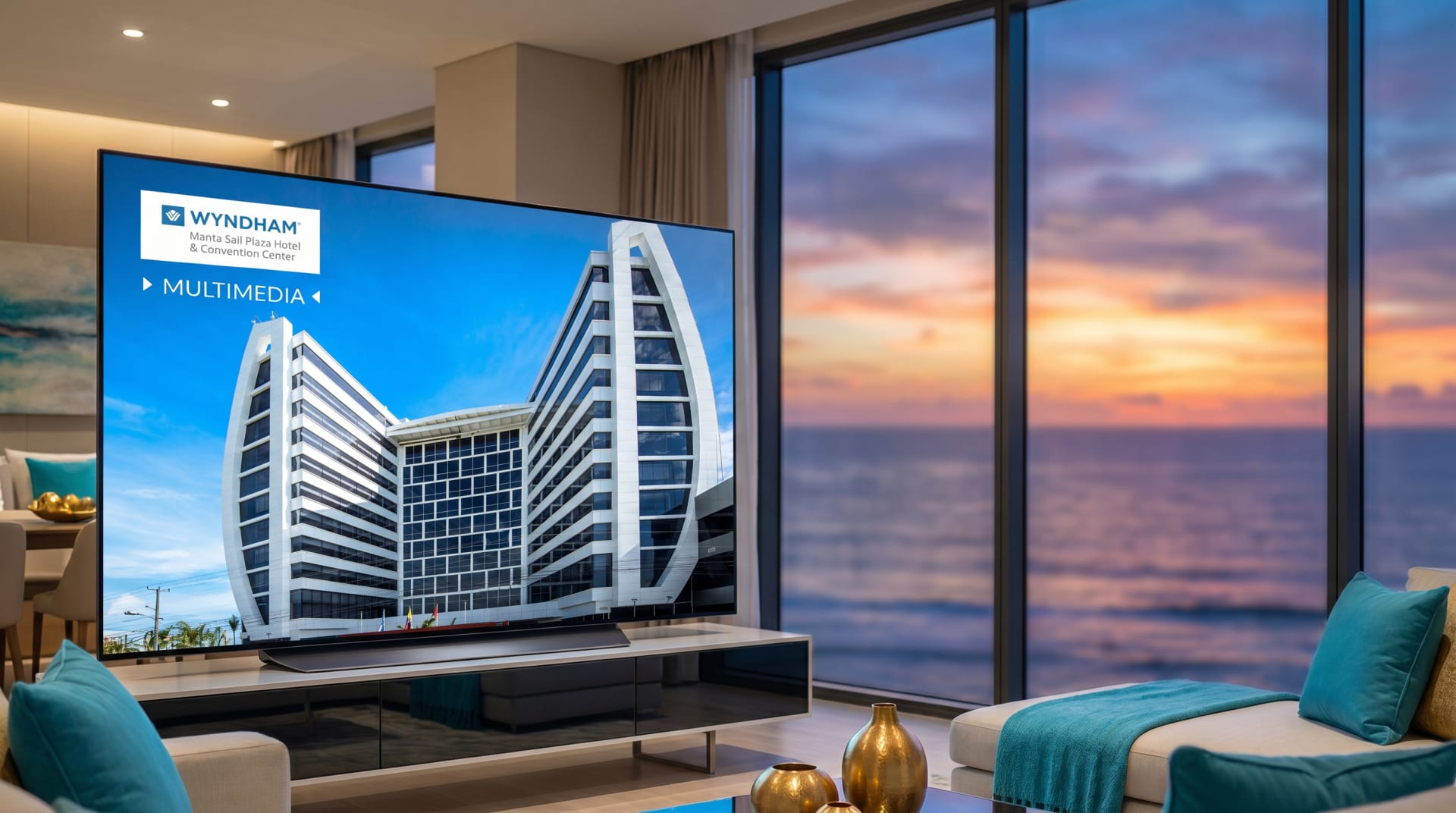 Multimedia · TV para Wyndham Sail Plaza — VigoStudio Manta Ecuador