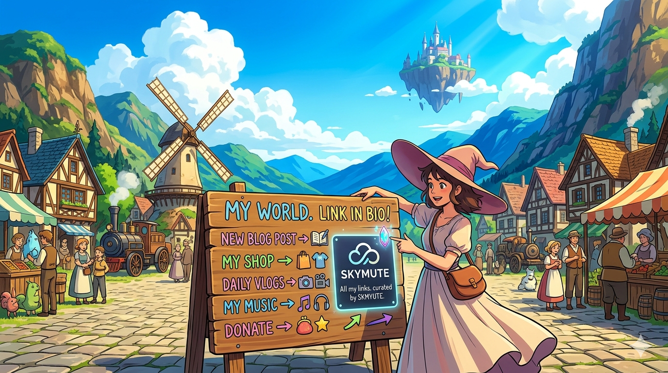 What Is a Link in Bio. and Why  influencer use skymute for it.