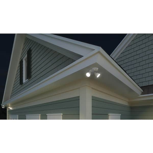 Contractor Select HGX White Motion Activated Outdoor Integrated LED Flood Light