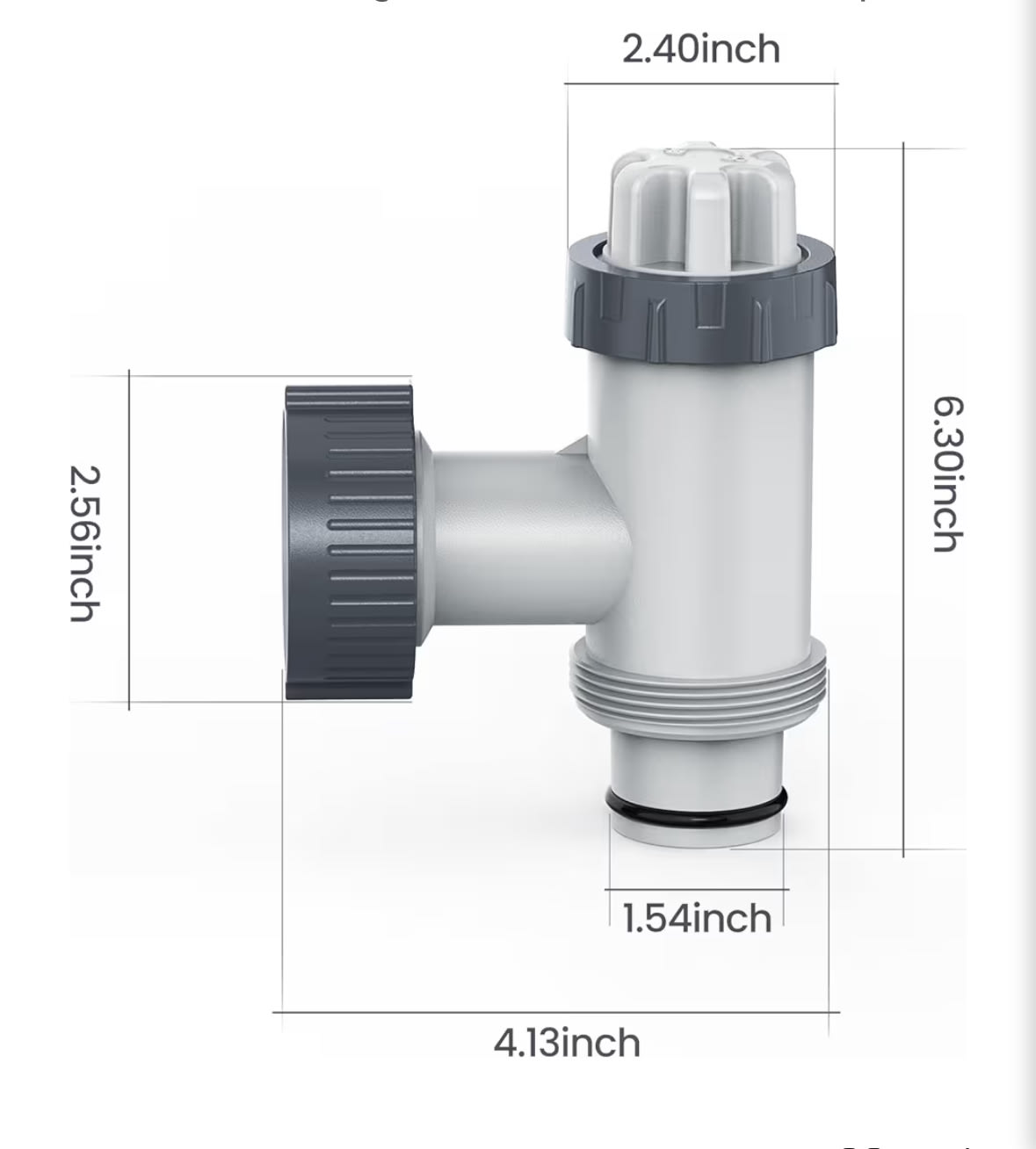 Plunger valve 2 pack Pool Plunger Valves Replacement Part with Gaskets for Above Ground Swimming Pool, Shut Off Plunger Valves Pool Parts Sw