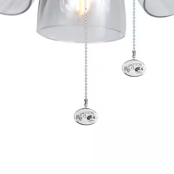 Rockport 52 in. Indoor LED Brushed Nickel Ceiling Fan with Light Kit, Downrod, and 5 Reversible Blades
