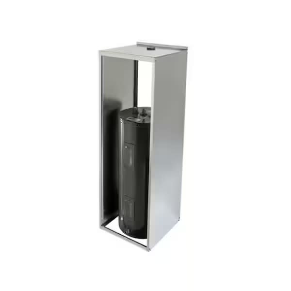 24 in. Galvanized Steel Water Heater Enclosure