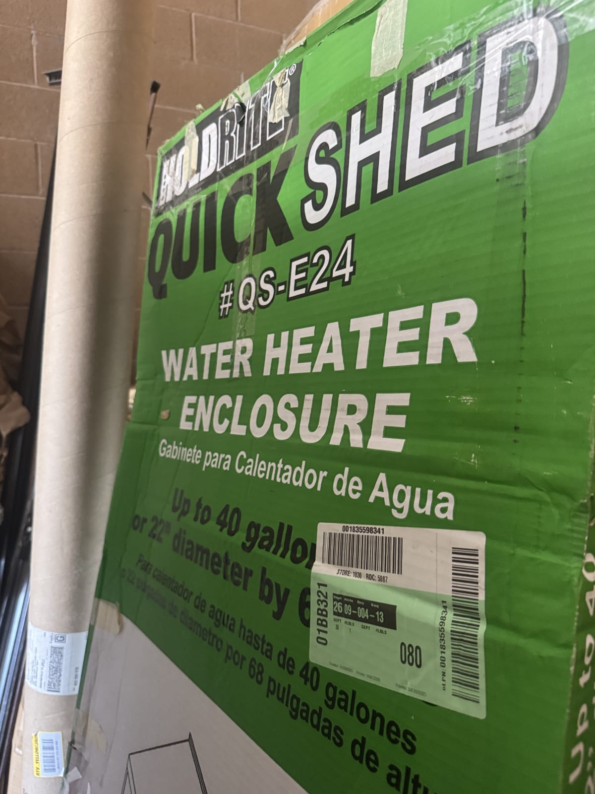 24 in. Galvanized Steel Water Heater Enclosure