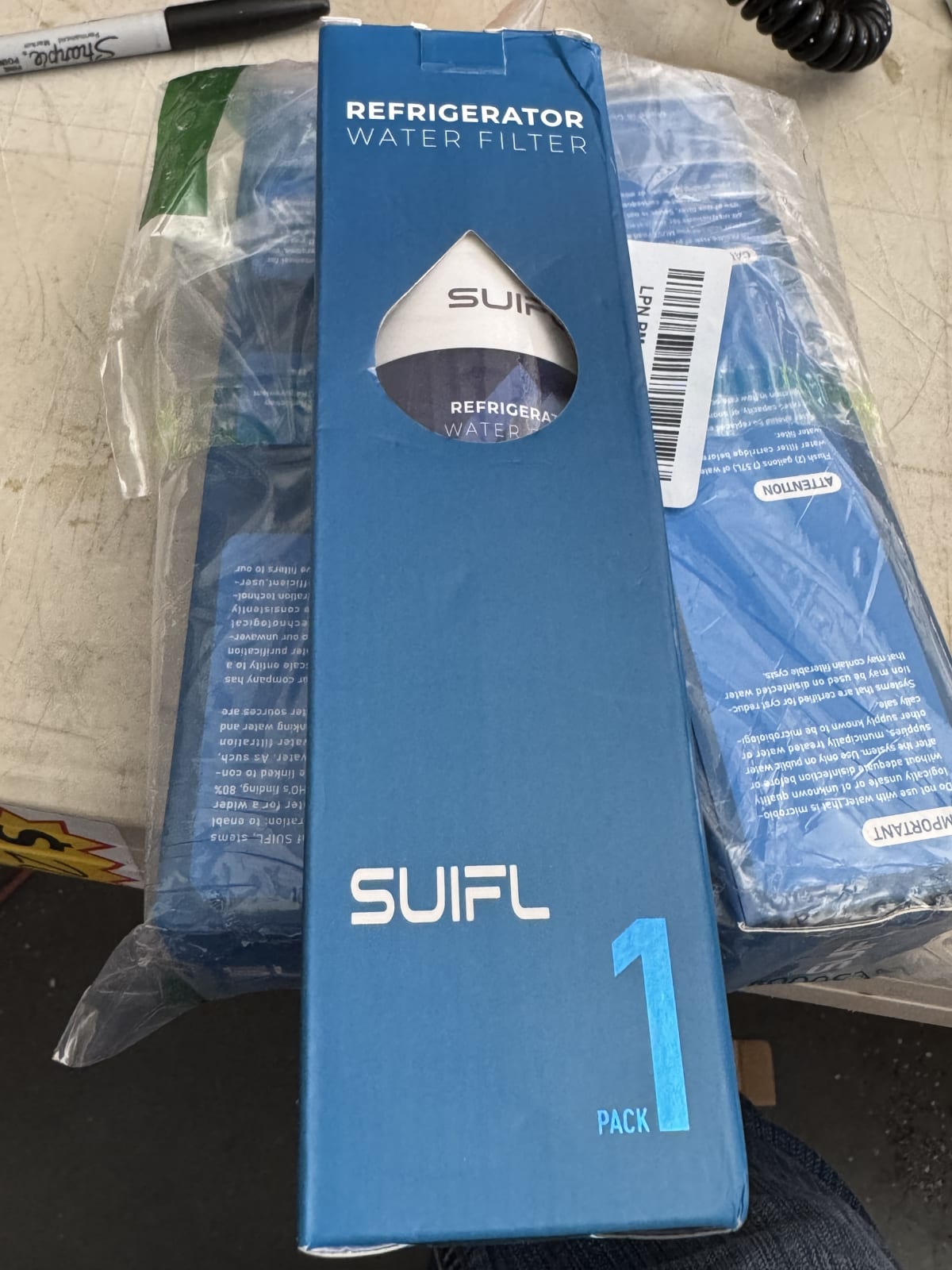 Suifl RWFFR Water Filter Replacement, Compatible With Viking RWFFR, DDBF, DDFF, DDSF036, RDDFF236, RDFN536DSS, RDDFF236SS01, RDDFF236SS02, R