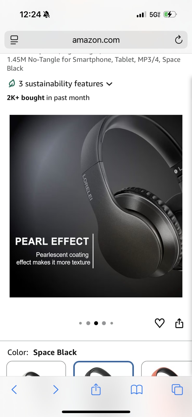 Lorelei X6 Wired Headphones with Mic 