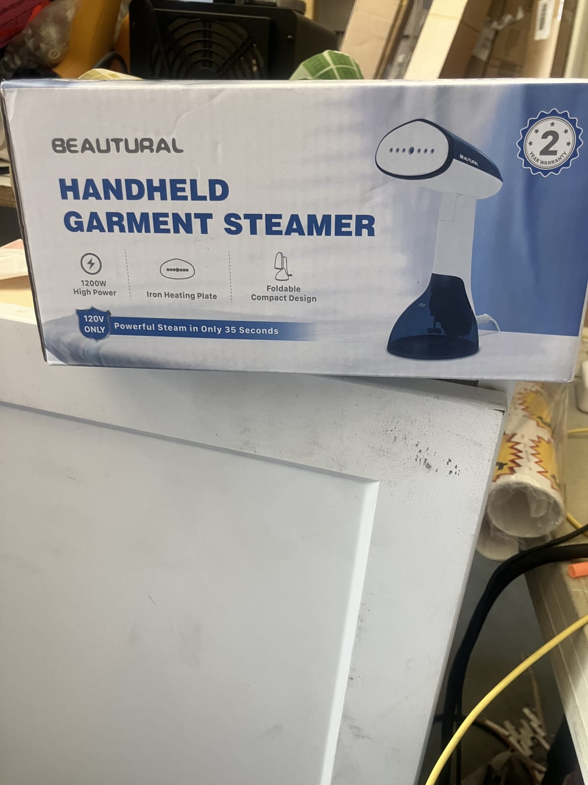 Beautural Handheld Garment Steamer - 2 Year Warranty