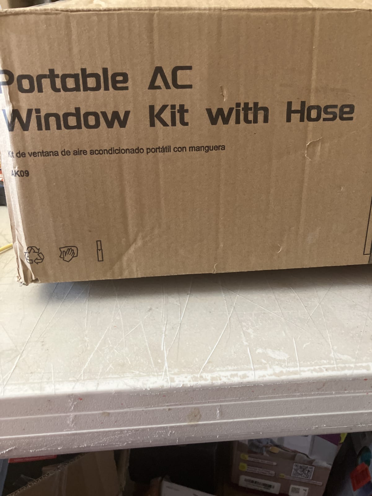 Portable AC Window Kit with Hose - Universal Fit