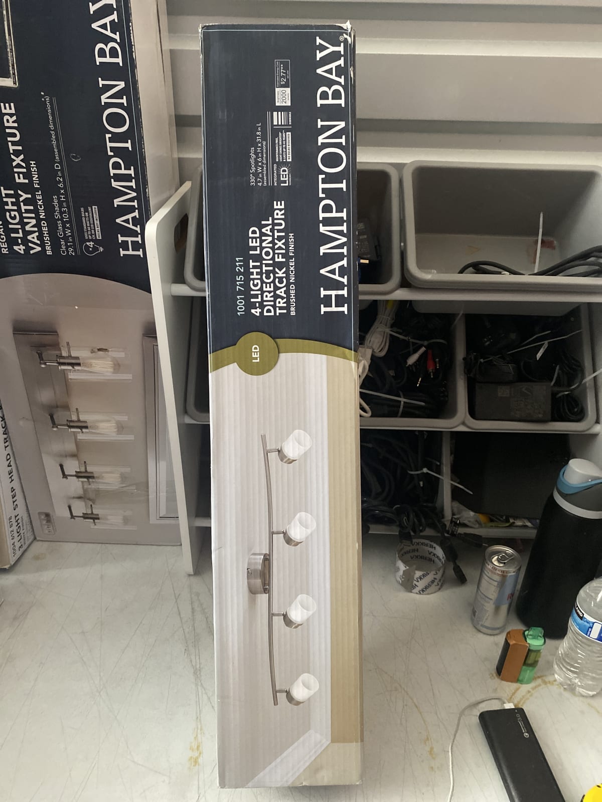 Hampton Bay 4-Light LED Directional Track Fixture - Brushed Nickel