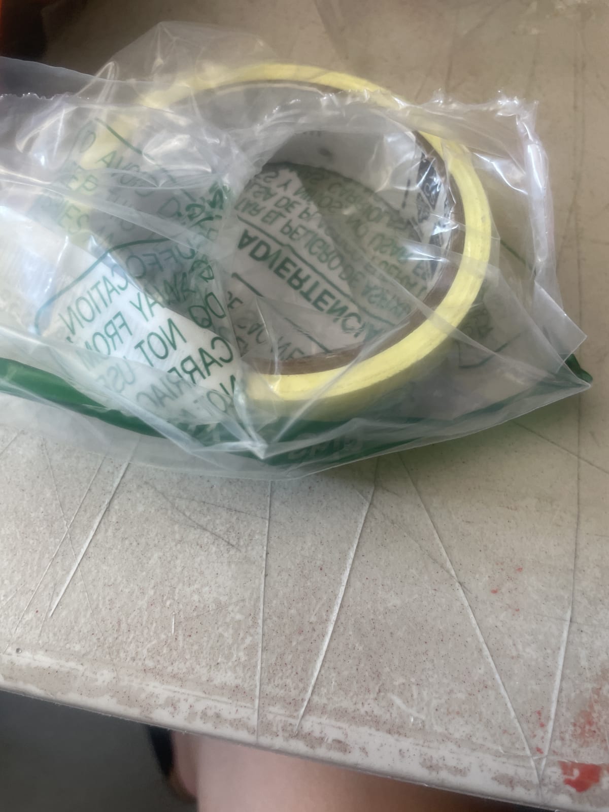 Yellow Safety Tape - 3 Inch Wide - Heavy Duty
