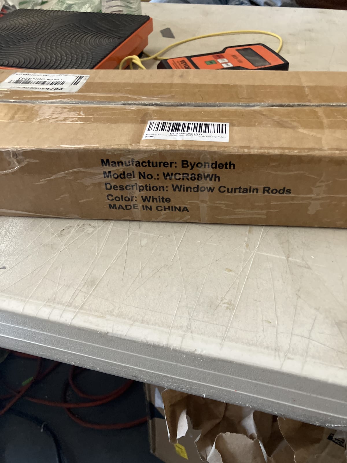 Byondeth Window Curtain Rods WCR88Wh - White