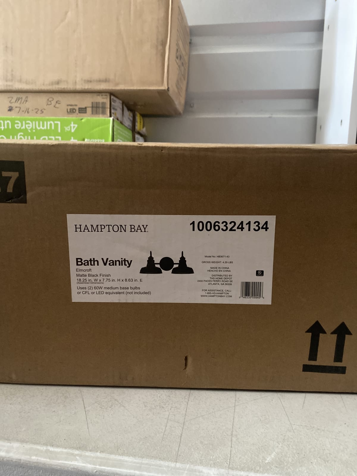 Hampton Bay Emcroft Bath Vanity - Matte Black Finish