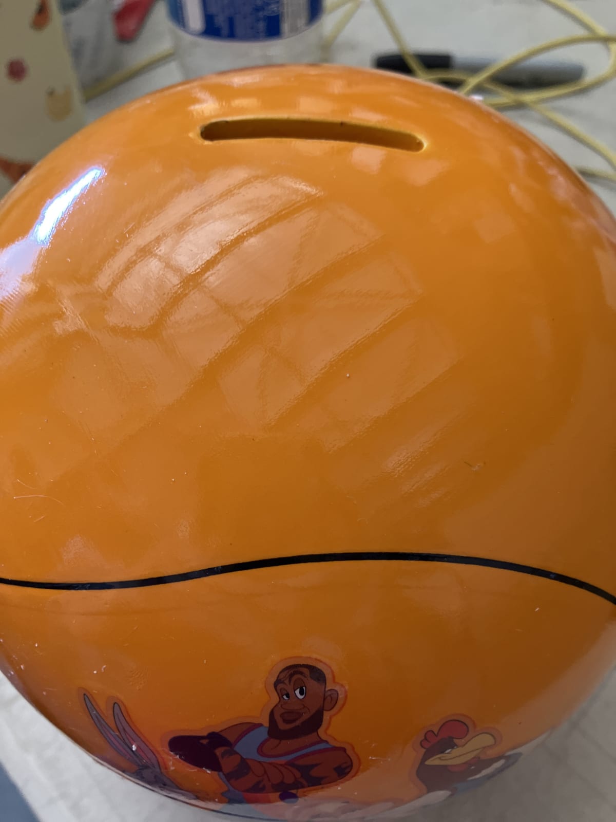 LeBron James Space Jam Basketball Piggy Bank